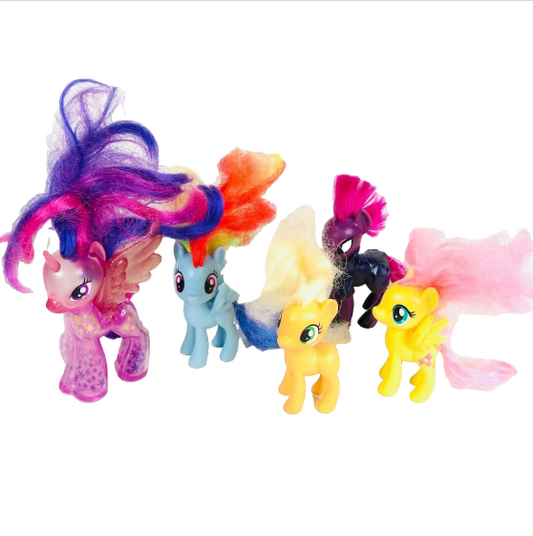 My Little Pony Movie Bundle 5 Ponies Horses Figures Hasbro