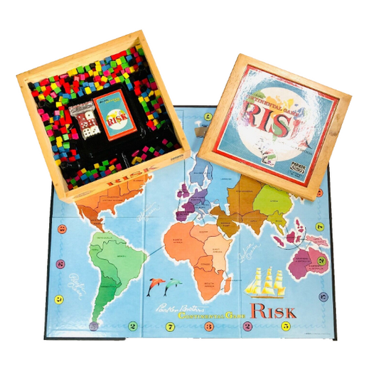 Risk Continental Board Game Nostalgia Edition Wooden Box Parker Brothers 2003