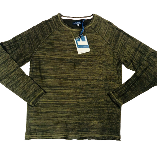 Blend Mens Winter Moss Green Long Sleeve 100% Cotton Pullover Size XXL NEW
