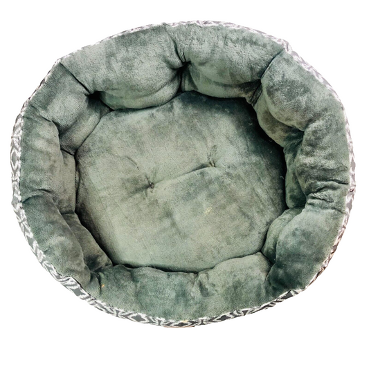 Bedsure Comfy Pet Bed Grey Dog Cat Removable pillow 20 Inch