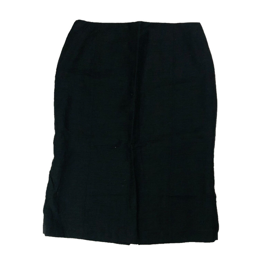 Phase Eight Black Woven Textured Vintage Pencil Skirt Size 10