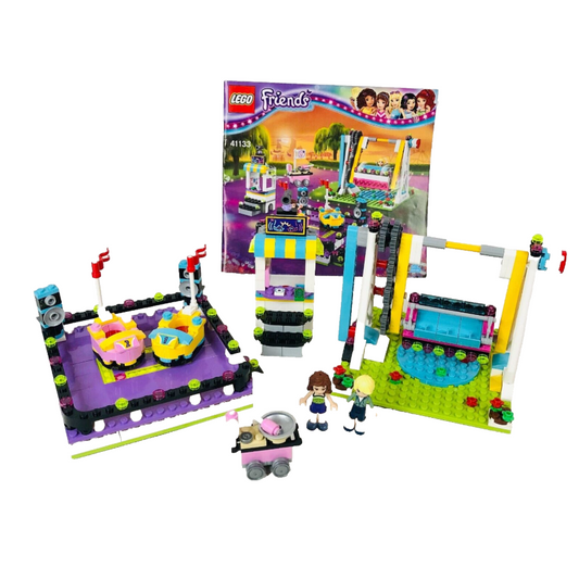 LEGO FRIENDS: Amusement Park Bumper Cars (41133) 100% Complete With Instructions and figures