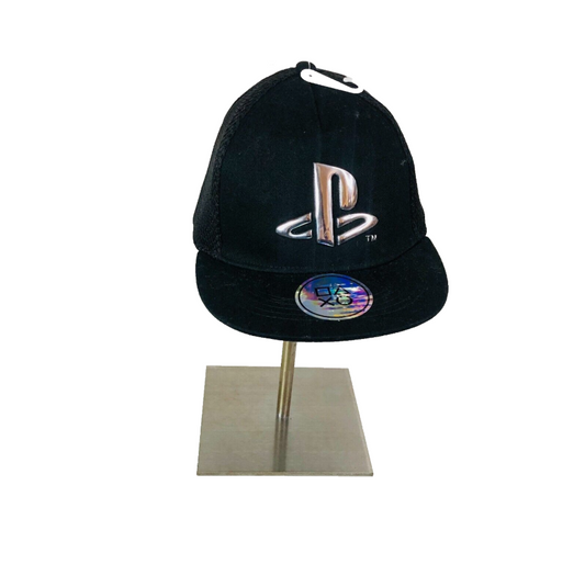 PlayStation Official Black Boys Men Mesh Snapback Cap One Size NEW