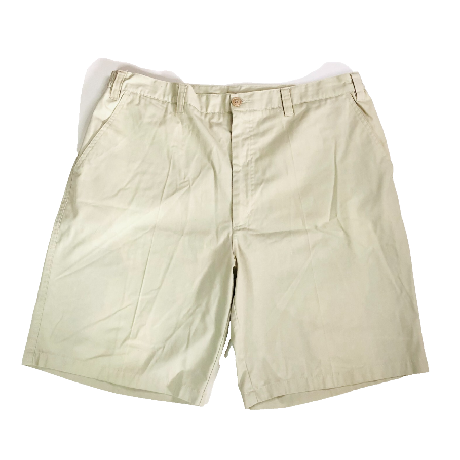 Mens Classic Beige Chino Shorts Smart-Casual Summer Style Size 38 W