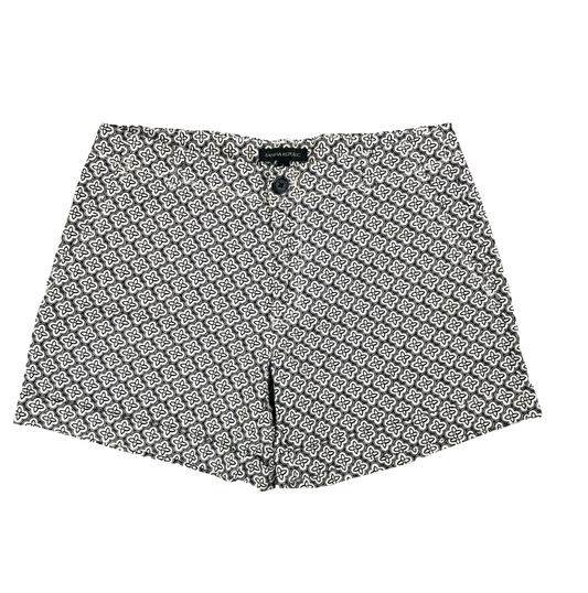 Banana Republic Hamptons Black & White Geometric Patterned Hot Pant Shorts Size US 8 (UK12)