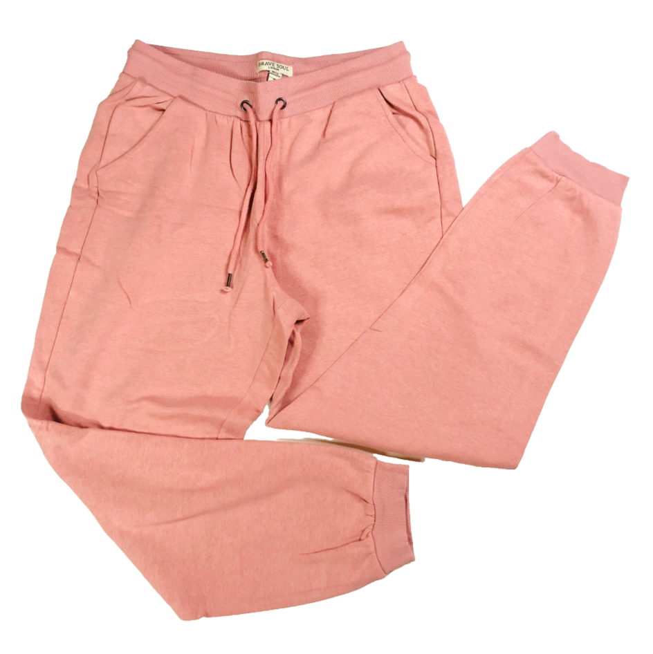 Brave Soul Light Pink Joggers Track Pant Lounge Wear Size Small (Uk 8/10)