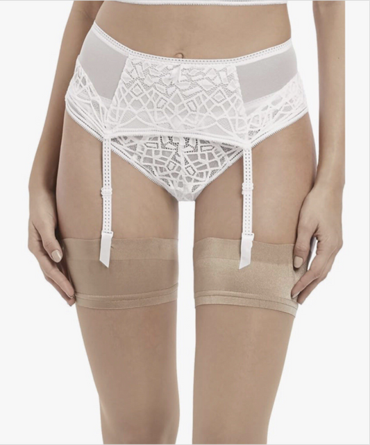 Freya Soiree White Lace Bridal Suspender Garter Belt Lingerie Size XS (UK 6/8) NEW