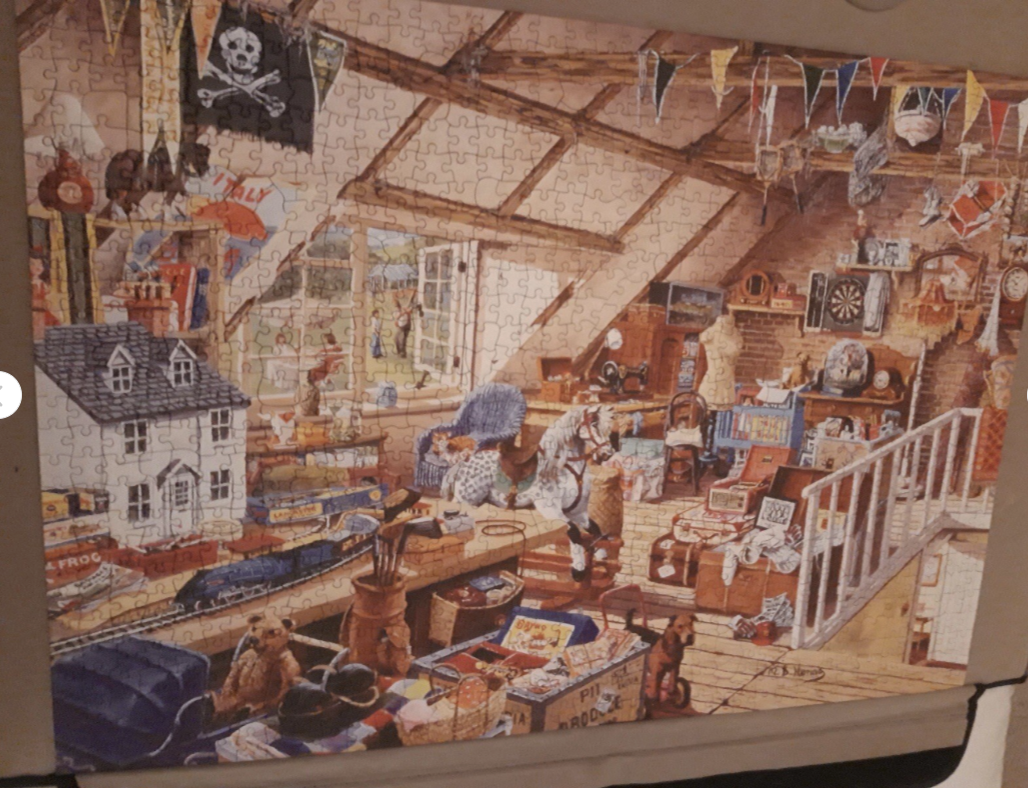 HOP House Of Puzzles Grandma’s Attic 1000 Piece Jigsaw Puzzle - 100% Complete