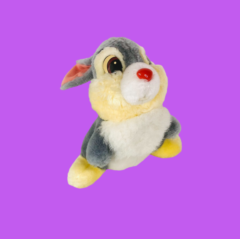 Disneyland Vintage Bambi Disney Thumper 9" Plush Rabbit Bunny Stuffed Animal