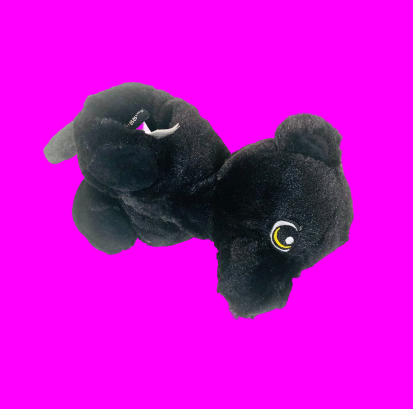 Smiggle Dress 'Em Up Hug-A-Buds Slapband Black Cat Panther Soft Toy