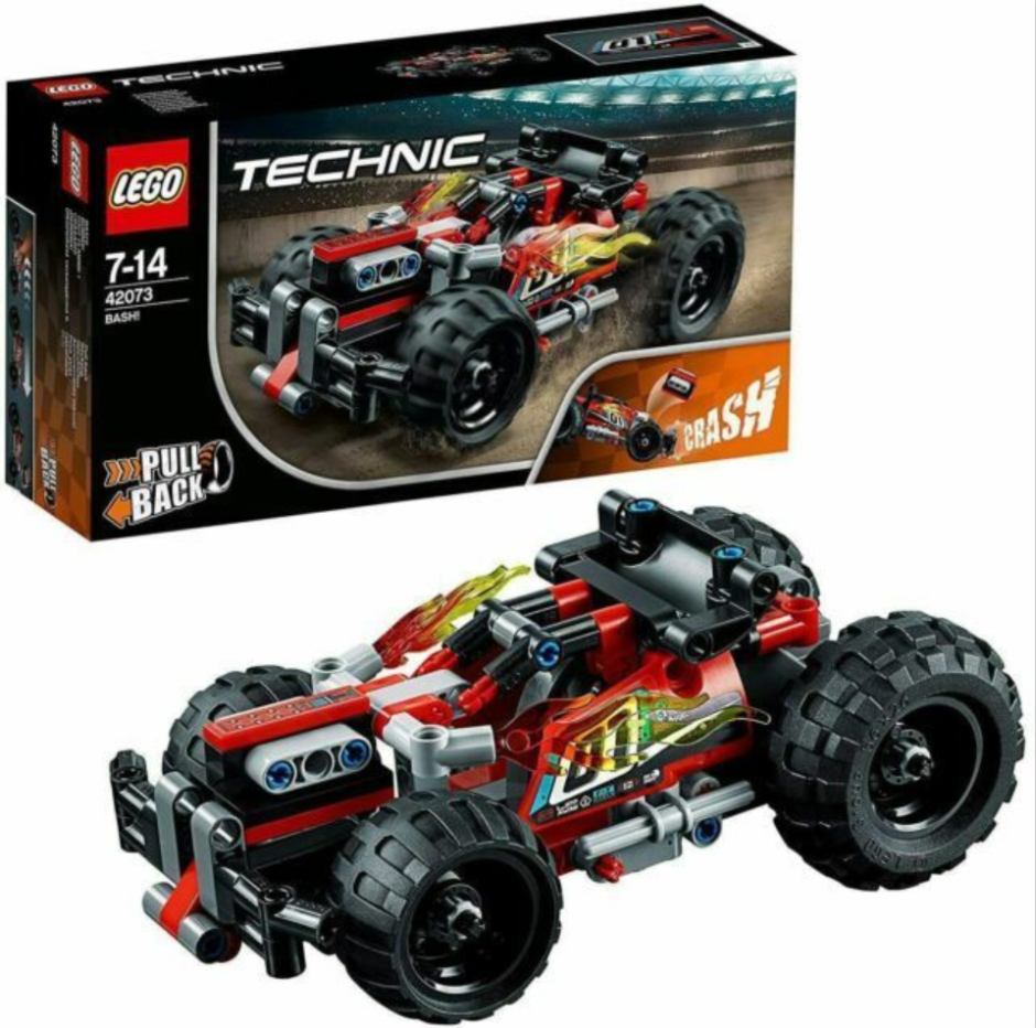 LEGO TECHNIC: Bash! (42073) Pull Back Race Car 100% Complete Bags Unopened NEW