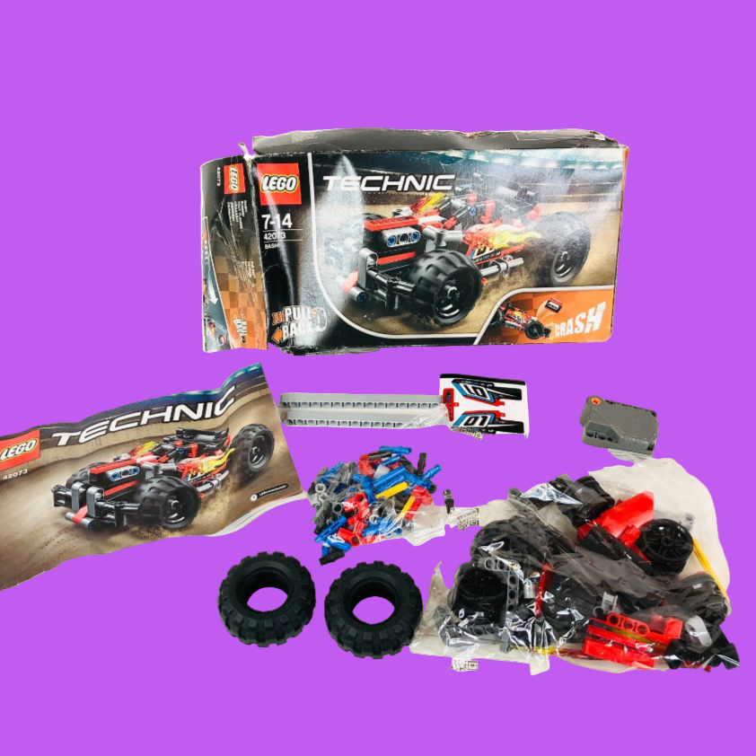 LEGO TECHNIC: Bash! (42073) Pull Back Race Car 100% Complete Bags Unopened NEW