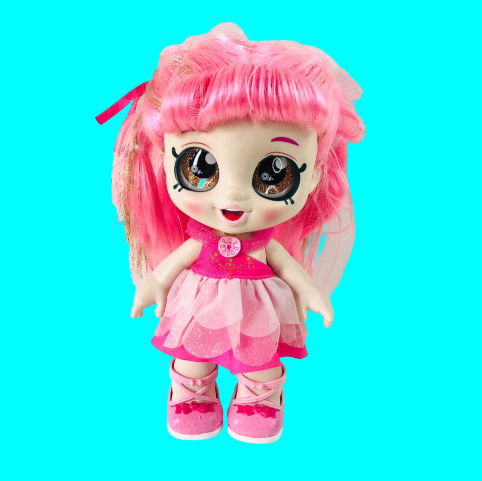 Kindi Kids Dress Up Donatina Princess Pink 10” Toddler Doll With Shoes & Dress
