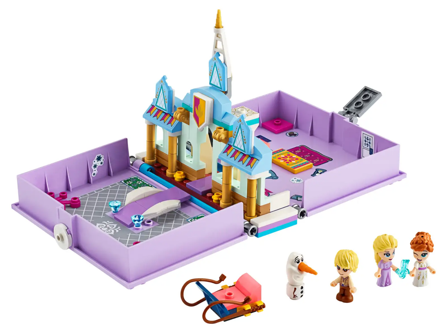 LEGO Disney Princess: Anna and Elsa's Storybook Adventures (43175) 100% Complete With Instructions & Minifigures & Box