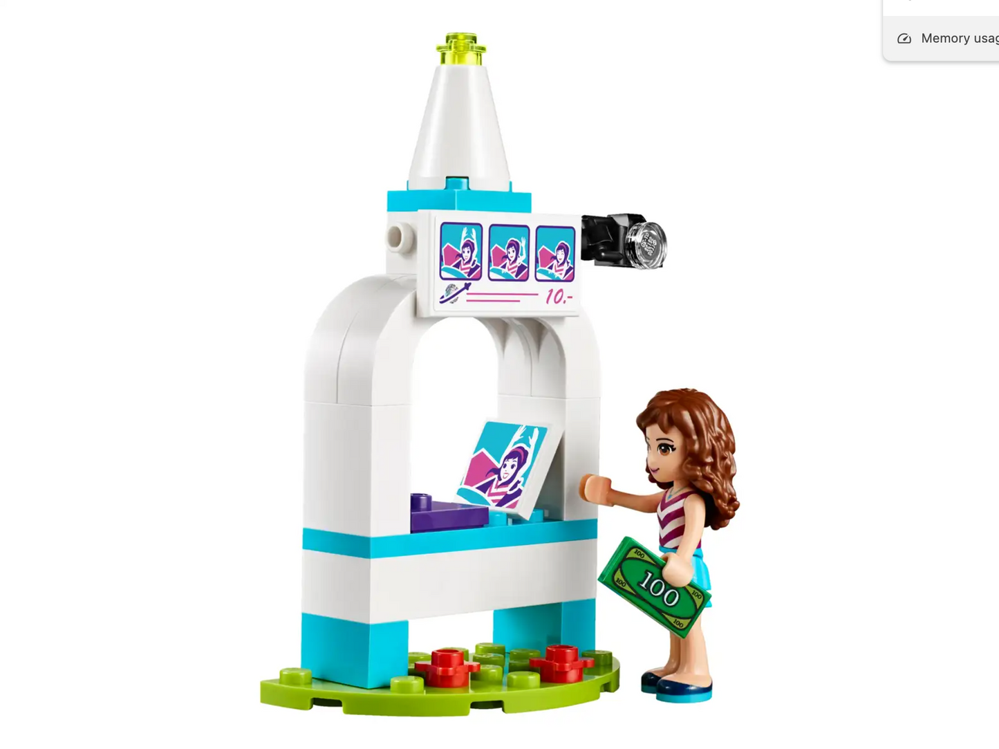 LEGO FRIENDS: Amusement Park Space Ride (41128) 100% Complete With Instructions & Minifigures & Box