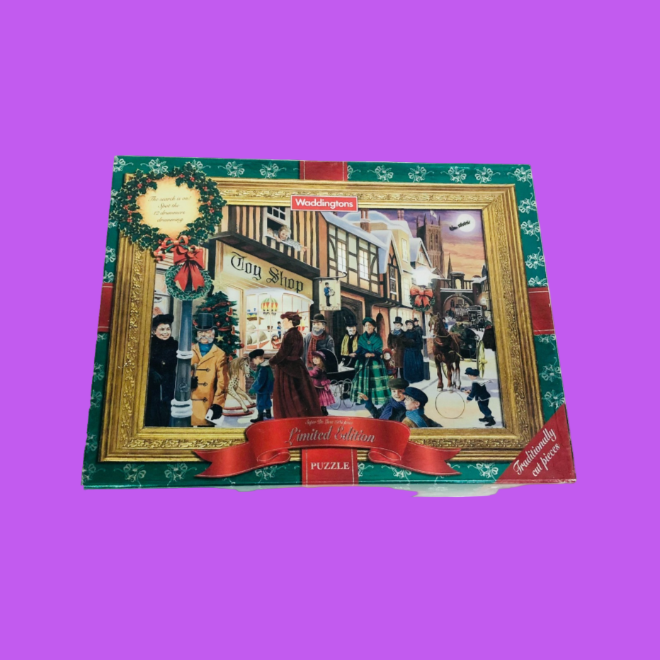 Waddingtons Limited Edition The Night Before Christmas 1000 Piece Jigsaw Puzzle With Coin