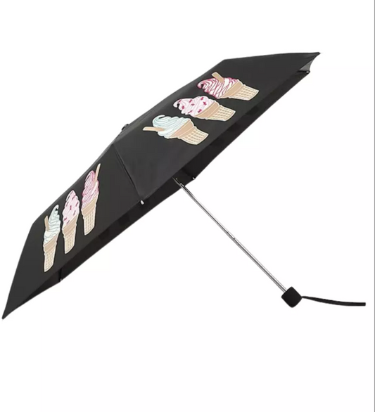 Radley London ‘Feeling Sweet’ Ice Cream Black Foldaway Umbrella NEW RRP £31