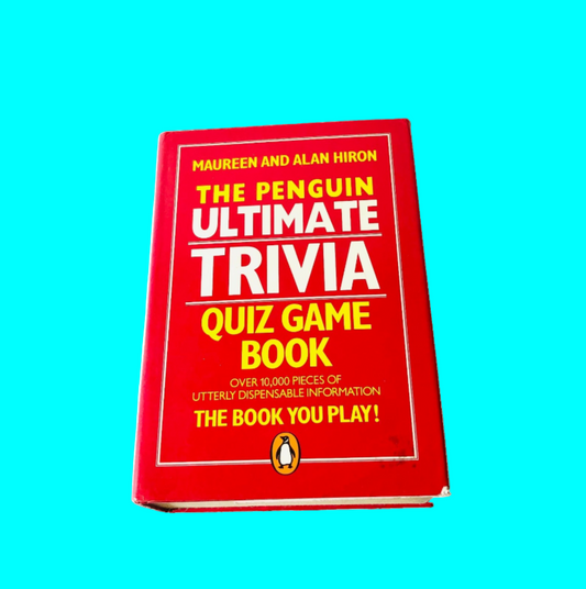 The Penguin Ultimate Trivia Quiz Game Book Maureen And Alan Hiron Hardcover 1984