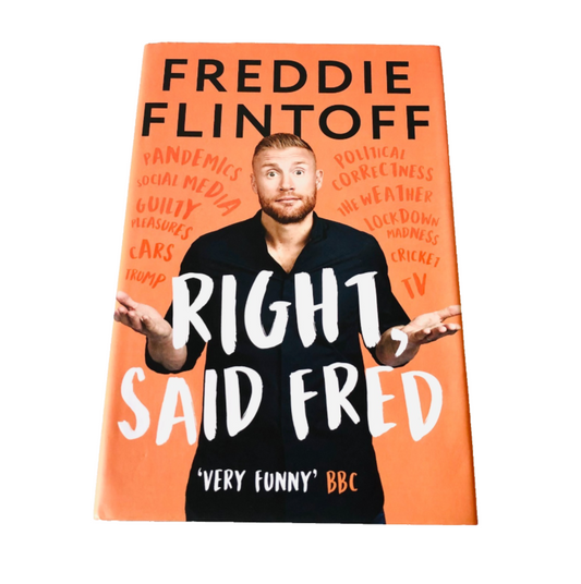 Andrew Freddie Flintoff Right Said Fred Hardback Humour Opinions Cricket Book