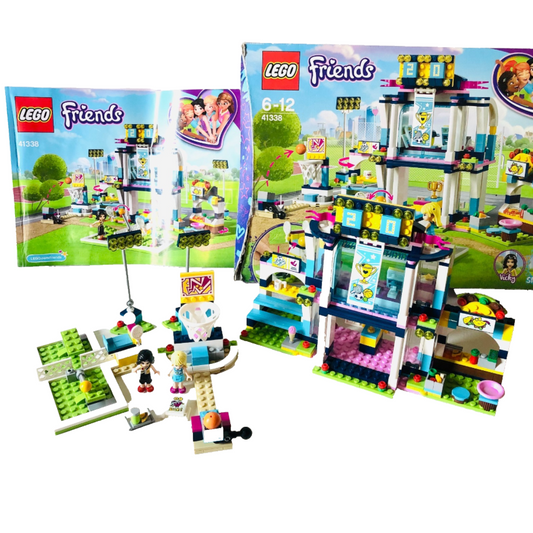 LEGO Friends: Stephanie's Sports Arena (41338)100% Complete With Box, Instructions and Minifigures