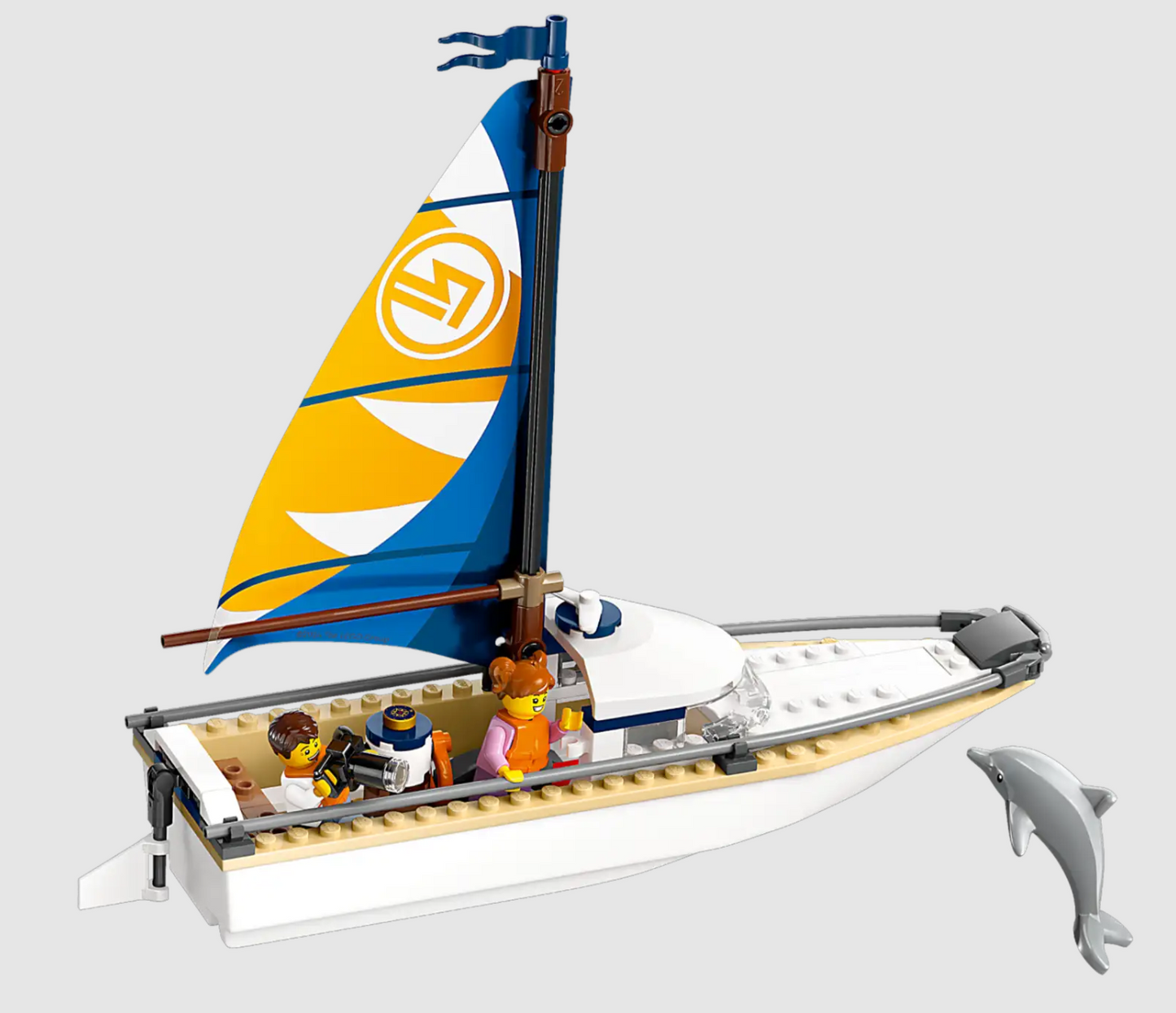 LEGO CITY: Sailboat (60438) 100% Complete With Box, Instructions and Minifigures