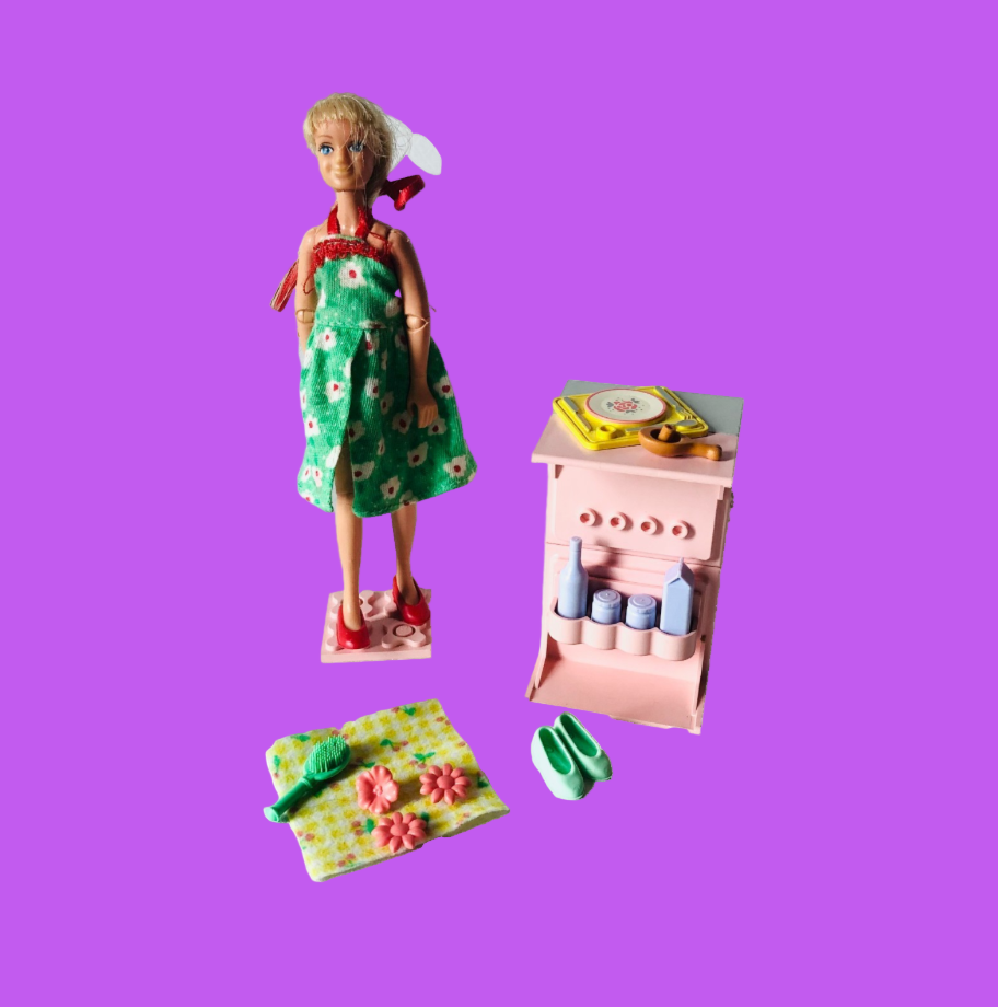 Lego Scala:  Ashleys Snack Time / Emma making Lunch  (3206) Rare 1998 Incomplete