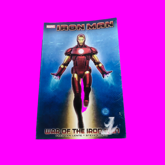 Iron Man: War Of The Iron Men Marvel Comic Graphic Novel Lente & Kurt Paperback 2011