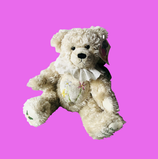Vintage Metro Soft Toys UK Daisy 4th Limited Edition Jointed 13" Bear With Tag 2002