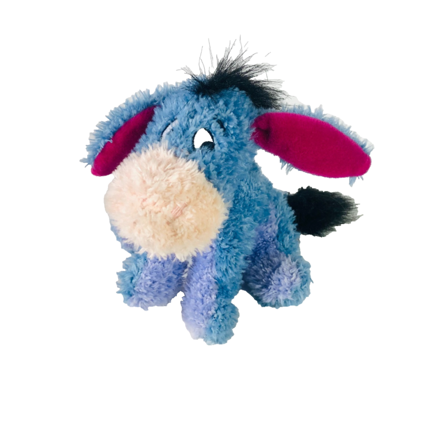 Disney Store Winnie The Pooh Eeyore Fluffy Plush Soft Toy 7” Official