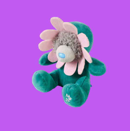 ME to You Plush Bear in Green Flower Outfit Small 5 Inch (13cm)