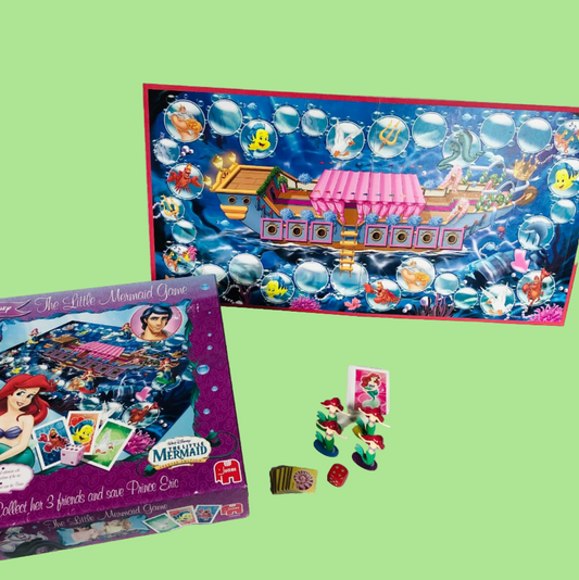 Disney The Little Mermaid Retro Board Game By Jumbo 5+  Missing Instructions