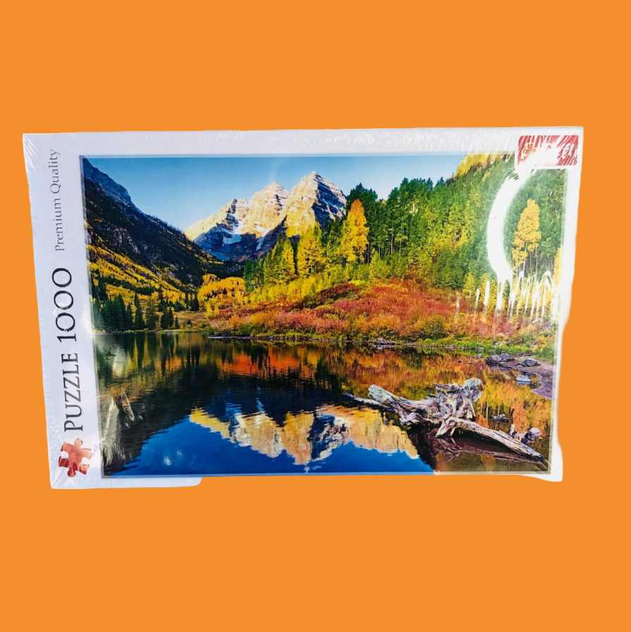 Trefl 1000 Piece Jigsaw Puzzle Featuring "Maroon Lake Aspen" Colorado NEW Sealed