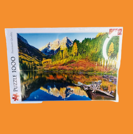 Trefl 1000 Piece Jigsaw Puzzle Featuring "Maroon Lake Aspen" Colorado NEW Sealed