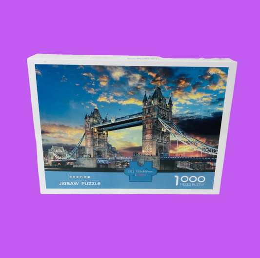 Tomoving London Tower Bridge at Dusk 1000 Piece Jigsaw Puzzle NEW Sealed