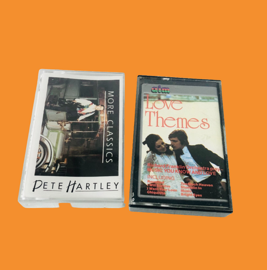 Pete Hartley More Classics & Love Themes Cassette Tape Bundle Retro Easy Music