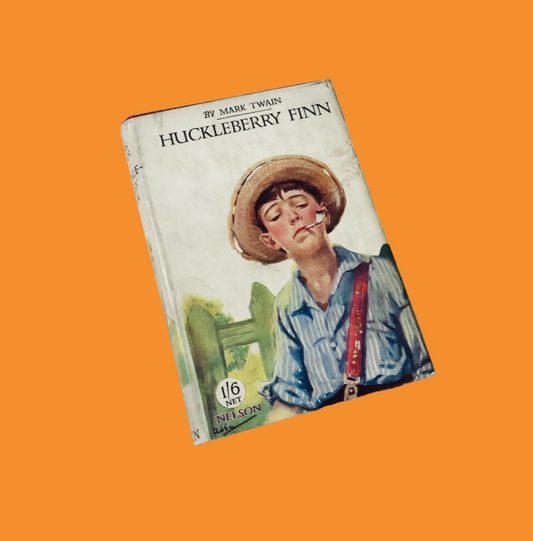 Vintage The Adventures Of Huckleberry Finn by Mark Twain Hardback with Dustcover