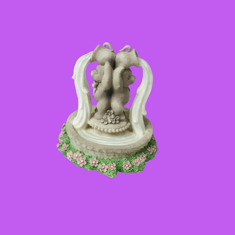 Cherished Teddies Water Fountain Figurine Accessory (1998 Members Only) P.Hillman CT983