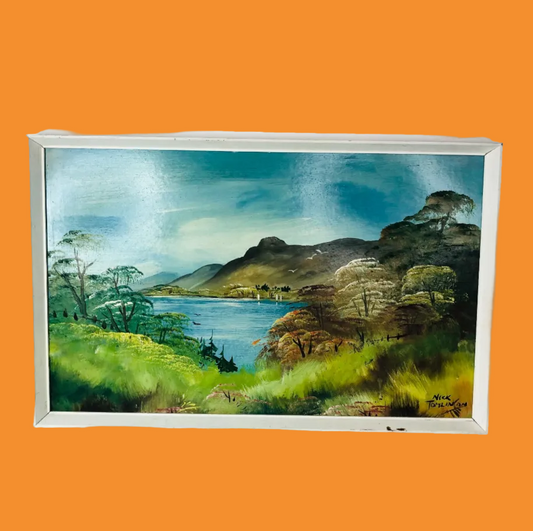 Original Nick Tomlinson Oil On Board Framed Painting - “Ulswater” Lake District - Framed 25”x16”