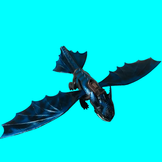 Spin Master Blue Toothless How to Train Your Dragon 2 Fire Breathing - Missing Tail