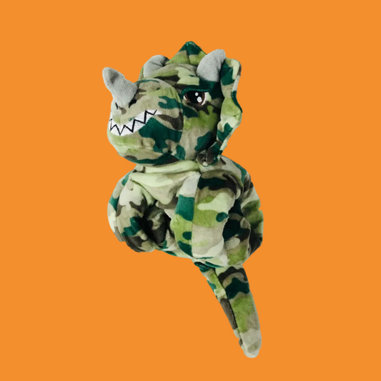 Smiggle Hug-a-bud Pal Camouflage Dinosaur Soft Toy Plush Dino 20cm