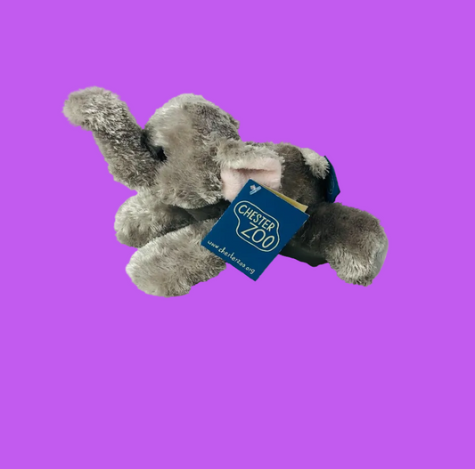 Aurora Chester Zoo Asian Elephant Plush Soft Toy 25cm Grey Stuffed Animal - NEW