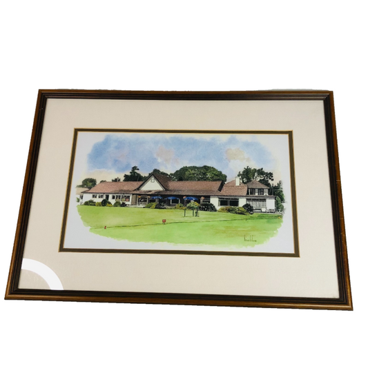 Denys / Denis Le Fevre / Lefevre Golf Club Framed Landscape Watercolour Print