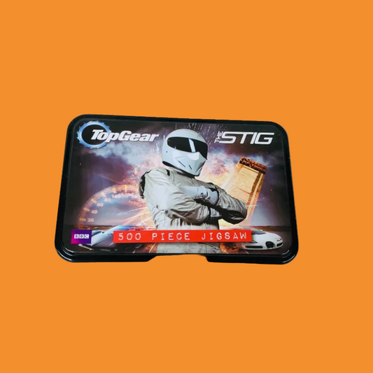 BBC Top Gear "The Stig" 500 Piece Jigsaw Puzzle In Steel Tin M&S NEW