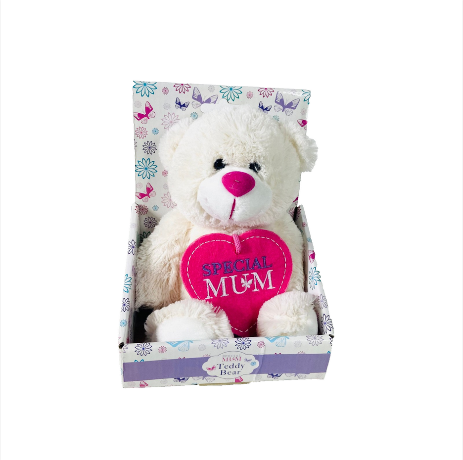 Special Mum | Cute Little Cuddly Cream / White 6" Bear | NEW in Box